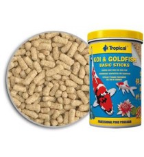 Tropical Pond Koi & Goldfish Basic Sticks Secchiello 5 Litri /450gr - Mangime di Base in stick galleggianti