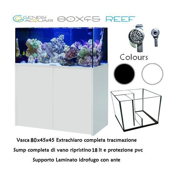Genesi acquario reef plus 80x45x45